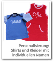 Personalisierung Shirts und Kleider mit individuellen Namen bedrucken