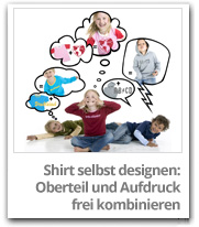 Aufdrucke selbst aussuchen T-Shirts selbst designen